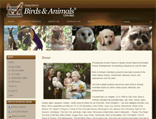 Tablet Screenshot of birdsandanimals.com